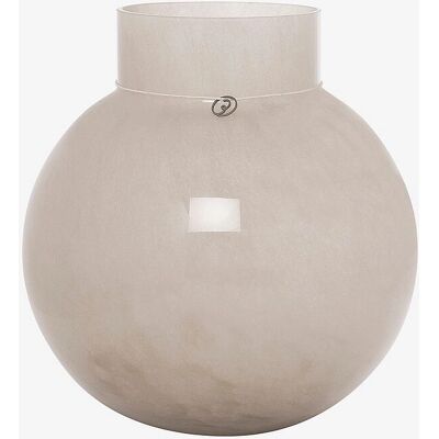 Ernst Rund Glassvase - Beige - 24cm Diameter, 25cm Høyde Ernst Rund Glassvase - Beige - 24cm Diameter, 25cm Høyde