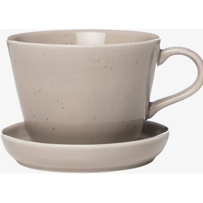 ERNST - Kaffekopp og underkop - Grå - Kaffekopp og underkop ERNST - Kaffekopp og underkop - Grå - Kaffekopp og underkop