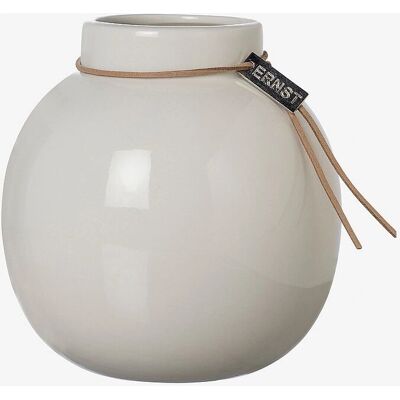 Ernst Hvid Vase Diameter 13cm Højde 14cm - Vase Ernst Hvid Vase Diameter 13cm Højde 14cm - Vase
