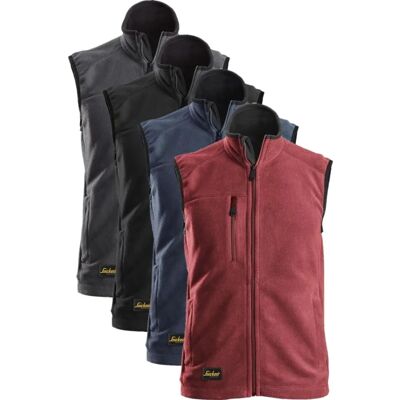 Snickers Workwear AllroundWork POLARTEC Fleece Weste Chili/Schwarz - Fleece Weste Snickers Workwear AllroundWork POLARTEC Fleece Weste Chili/Schwarz - Fleece Weste