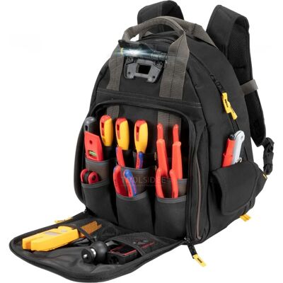 CLC Work Gear CL100L255 Werkzeugrucksack mit LED-Licht CLC Work Gear CL100L255 Werkzeugrucksack mit LED-Licht