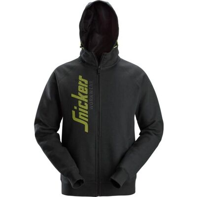 Snickers Workwear - 2846 Logo Hoodie - Grau Meliert - Hoodie Snickers Workwear - 2846 Logo Hoodie - Grau Meliert - Hoodie