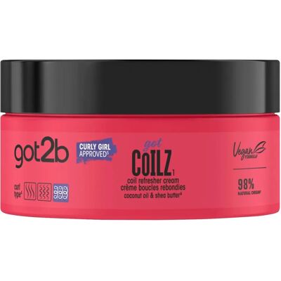 Schwarzkopf Got2b Got Curlz Coil Refreshing Cream - Locken & Coil Pflege - 200ml Schwarzkopf Got2b Got Curlz Coil Refreshing Cream - Locken & Coil Pflege - 200ml