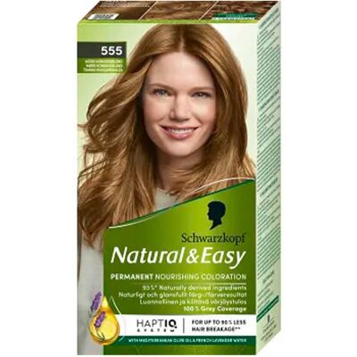 Schwarzkopf Natural & Easy nr. 555 Mörk Honung Blond - Hårfärg Schwarzkopf Natural & Easy nr. 555 Mörk Honung Blond - Hårfärg