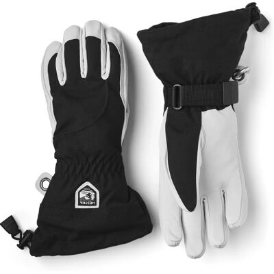Hestra Kvinne Heli Ski 5 Finger (30610) - svart og offwhite Hestra Kvinne Heli Ski 5 Finger (30610) - svart og offwhite