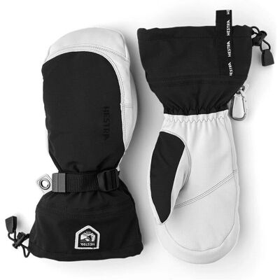 Hestra Army Leather Extreme Votter - Svart/Hvit - Størrelse 9 Hestra Army Leather Extreme Votter - Svart/Hvit - Størrelse 9