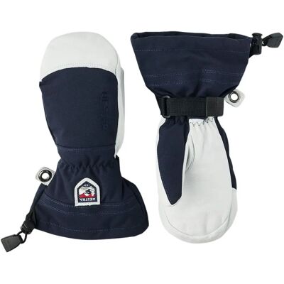 Hestra Junior Mitten Army Leather Heli Navy - Skidåkning, Barn - Vattentät Vinddicht Hestra Junior Mitten Army Leather Heli Navy - Skidåkning, Barn - Vattentät Vinddicht