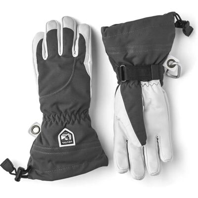 Hestra Damen Army Leder Heli Ski Handschuh - Grau - Skihandschuhe Hestra Damen Army Leder Heli Ski Handschuh - Grau - Skihandschuhe