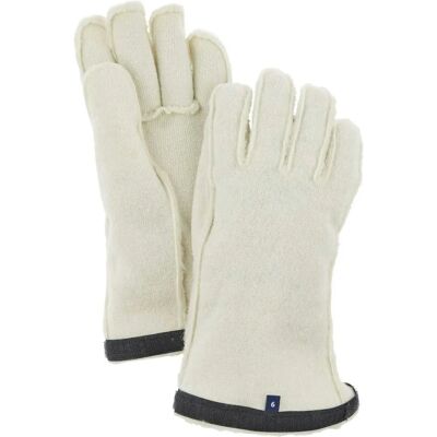 Hestra Heli Ski Woll-Futter - Offwhite - 5-Finger-Handschuhe Hestra Heli Ski Woll-Futter - Offwhite - 5-Finger-Handschuhe