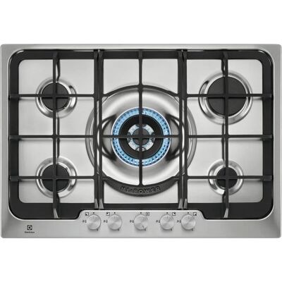 Electrolux PX750UOV SoftLine Piano cottura a gas 5 fuochi 75 cm Acciaio inox Electrolux PX750UOV SoftLine Piano cottura a gas 5 fuochi 75 cm Acciaio inox
