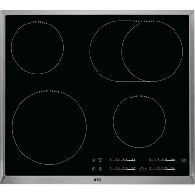 AEG HK654850XB - Nero, Acciaio inox - Piano cottura AEG HK654850XB - Nero, Acciaio inox - Piano cottura