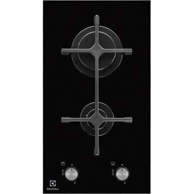 Electrolux EGC3322NVK - Plaque à Gaz - Noir - 2 Brûleurs - Compact 29cm - Design Moderne Electrolux EGC3322NVK - Plaque à Gaz - Noir - 2 Brûleurs - Compact 29cm - Design Moderne