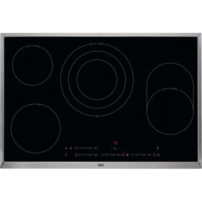 AEG HKC85487XB Piano cottura ceramico nero da incasso a 4 fuochi AEG HKC85487XB Piano cottura ceramico nero da incasso a 4 fuochi