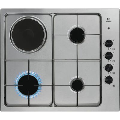 Electrolux EGL62821OX Piano Cottura a Gas ed Elettrico 60 cm Electrolux EGL62821OX Piano Cottura a Gas ed Elettrico 60 cm