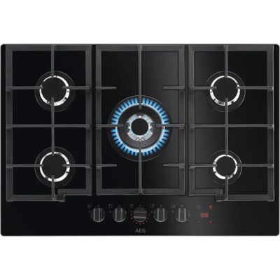 AEG HKB75450NB 74cm 5 Burner Hob - Black AEG HKB75450NB 74cm 5 Burner Hob - Black