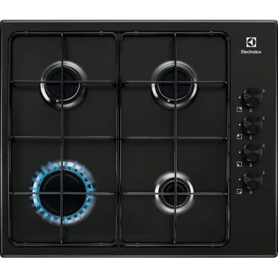 Piano Cottura a Gas Electrolux KGS6404B - 60 cm con 4 Fuochi Piano Cottura a Gas Electrolux KGS6404B - 60 cm con 4 Fuochi