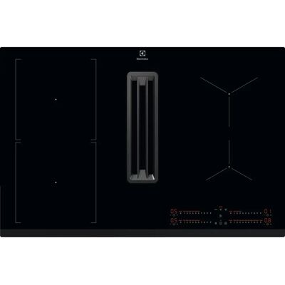 Electrolux KCC83443 - Fekete - Bársony indukciós főzőlap beépített elszívóval Electrolux KCC83443 - Fekete - Bársony indukciós főzőlap beépített elszívóval