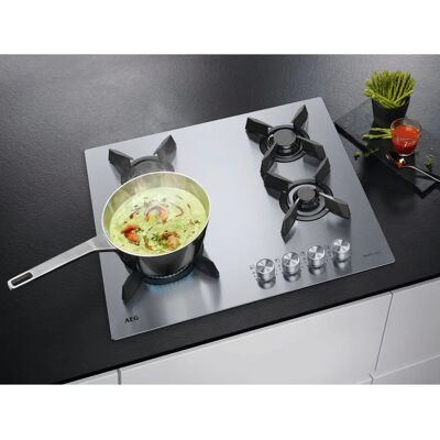 AEG HGB64423UZ - Acier inoxydable - Plaque de cuisson à gaz - Publicité AEG HGB64423UZ - Acier inoxydable - Plaque de cuisson à gaz - Publicité
