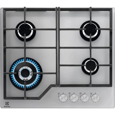 Electrolux Plaque de Gaz KGG64362S 60 cm 4 Brûleurs - Publicité Electrolux Plaque de Gaz KGG64362S 60 cm 4 Brûleurs - Publicité