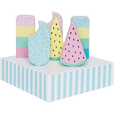 Jabadabado Eiscreme-Set - Holz 6 Sorten - Eisschachtel Jabadabado Eiscreme-Set - Holz 6 Sorten - Eisschachtel