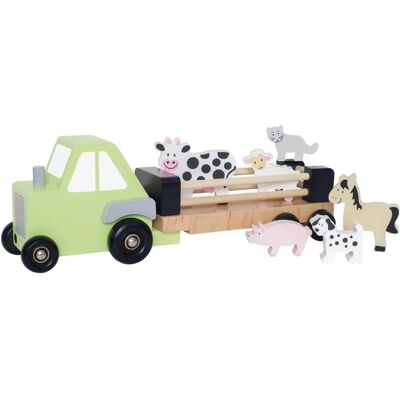 Jabadabado Bauernhof Traktor - Holzspielzeug mit Tieren - 3+ Jahre Jabadabado Bauernhof Traktor - Holzspielzeug mit Tieren - 3+ Jahre