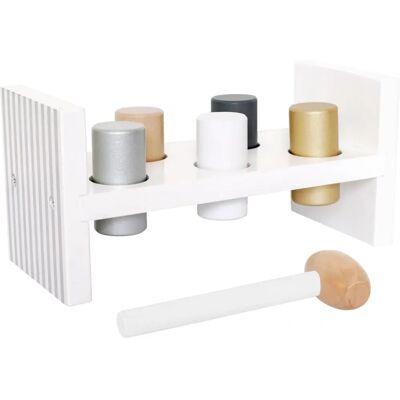 Jabadabado Silbers Hammer Steckspiel - Entwicklungs Holzspielzeug - 18M+ Jabadabado Silbers Hammer Steckspiel - Entwicklungs Holzspielzeug - 18M+