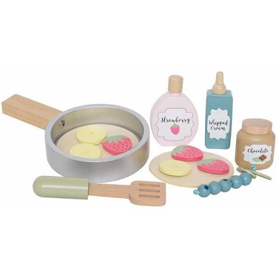 Jabadabado Holz-Pfannkuchenset - Rollenspiel für Kinder Jabadabado Holz-Pfannkuchenset - Rollenspiel für Kinder