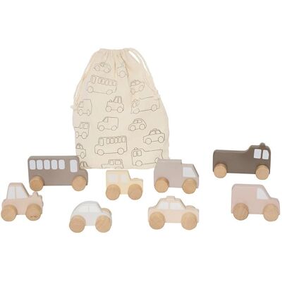 Jabadabado Holzauto-Set - Naturfarben - Spielzeugautos Jabadabado Holzauto-Set - Naturfarben - Spielzeugautos