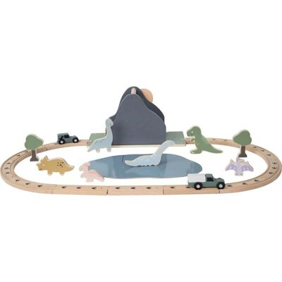 Jabadabado Dinosaur World Spårset - Träleksak för Barn 2+ - Kreativt Lekande Jabadabado Dinosaur World Spårset - Träleksak för Barn 2+ - Kreativt Lekande