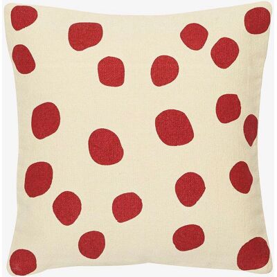 Svanefors Dorte - Rødt pudebetræk - 50x50cm Svanefors Dorte - Rødt pudebetræk - 50x50cm