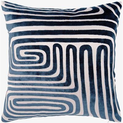 Svanefors Molly 45x45 Blå sammetkuddfodral - Kuddfodral Svanefors Molly 45x45 Blå sammetkuddfodral - Kuddfodral