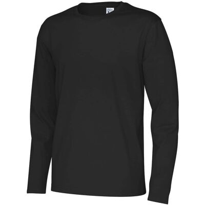 Cottover Økologisk bomuld Langærmet T-shirt - Herre Sort 3XL Cottover Økologisk bomuld Langærmet T-shirt - Herre Sort 3XL