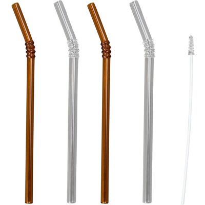 Byon Smile Glassstrå Set - Miljøvennlig 4stk Byon Smile Glassstrå Set - Miljøvennlig 4stk