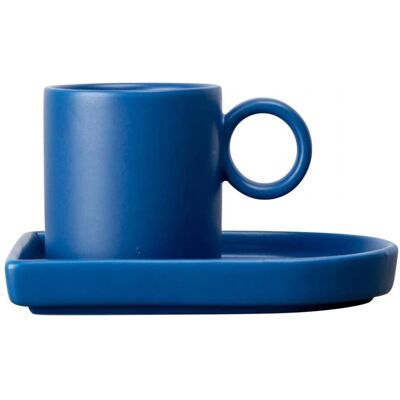 Set di tazze da caffè in porcellana blu Niki di ByOn - Unisex, Lavabile in lavastoviglie Set di tazze da caffè in porcellana blu Niki di ByOn - Unisex, Lavabile in lavastoviglie