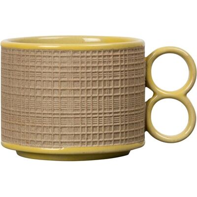 Byon Leon Kopp - Beige/Gul - Dobbelt håndtak - Tåler oppvaskmaskin - Kopp Byon Leon Kopp - Beige/Gul - Dobbelt håndtak - Tåler oppvaskmaskin - Kopp