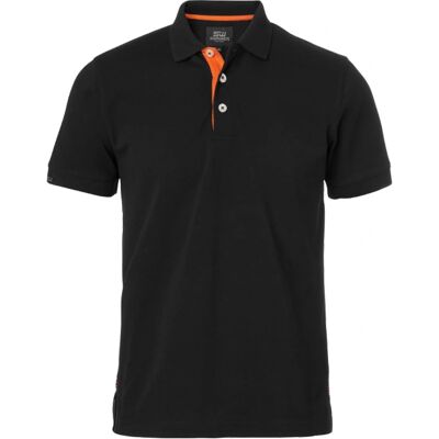 SouthWest - Weston Polo - Sort/Oransje - XXL - Poloskjorte SouthWest - Weston Polo - Sort/Oransje - XXL - Poloskjorte