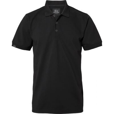 SouthWest - Weston Solid Polo - Svart - Polo shirt SouthWest - Weston Solid Polo - Svart - Polo shirt