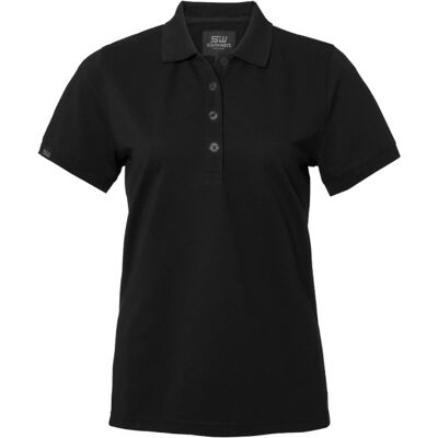SouthWest - Wera Solid Polo - Svart - Polo shirt SouthWest - Wera Solid Polo - Svart - Polo shirt