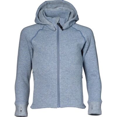 Isbjörn Junior Shaun Hoodie - Resirkulert ullfleece - Blå - 146-152 Isbjörn Junior Shaun Hoodie - Resirkulert ullfleece - Blå - 146-152