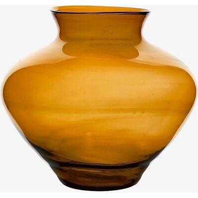 Ambra Vase fra Affari of Sweden - Brun - Håndlavet mundblæst glas - 27x24cm - Vase Ambra Vase fra Affari of Sweden - Brun - Håndlavet mundblæst glas - 27x24cm - Vase