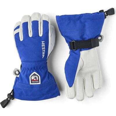 Hestra Army Leather Heli Ski Jr - Wasserdicht, Isoliert, Blau - Skihandschuhe Hestra Army Leather Heli Ski Jr - Wasserdicht, Isoliert, Blau - Skihandschuhe
