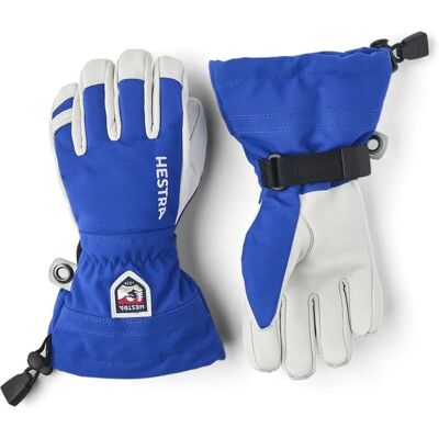 Hestra Army Leather Heli Ski Jr - Wasserdicht, Isoliert, Blau - Skihandschuhe Hestra Army Leather Heli Ski Jr - Wasserdicht, Isoliert, Blau - Skihandschuhe
