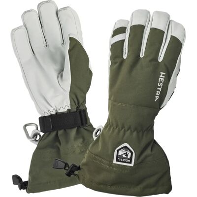 Hestra Army Leather Heli Ski Glove - Olive - Waterproof, Removable Liner - Ski Gloves Hestra Army Leather Heli Ski Glove - Olive - Waterproof, Removable Liner - Ski Gloves