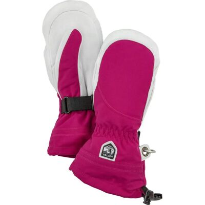 Hestra - Heli Ski Female Mitt - Bordeaux - Offwhite - Mittens Hestra - Heli Ski Female Mitt - Bordeaux - Offwhite - Mittens
