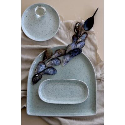 Mimou - Vati PURE Arch - Unisex Sort - Keramisk Tallerken Mimou - Vati PURE Arch - Unisex Sort - Keramisk Tallerken
