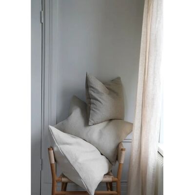 Mimou - Linpuff 65x65cm - Naturlig - Putetrekk Mimou - Linpuff 65x65cm - Naturlig - Putetrekk
