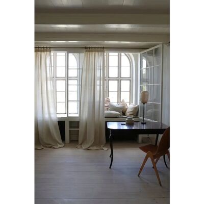 Mimou - Linnegardin - Naturlig - 290cm - Gardin Mimou - Linnegardin - Naturlig - 290cm - Gardin