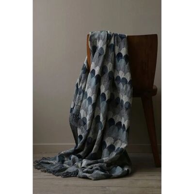 Mimou Nagano Håndvævet plaid af silke og uld - 130x170 Mimou Nagano Håndvævet plaid af silke og uld - 130x170
