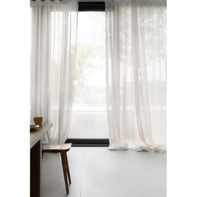Mimou - Gardin Mimmi genanvendt, normal bredde - Hvid - 250 - Gardintype Mimou - Gardin Mimmi genanvendt, normal bredde - Hvid - 250 - Gardintype