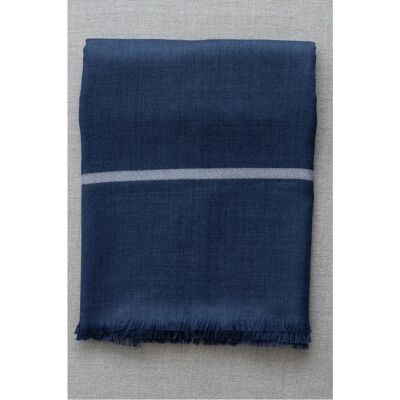 Mimou - Saalipeitto XL Blå - 130x260 - Uldplaide Mimou - Saalipeitto XL Blå - 130x260 - Uldplaide